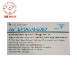 Ior Epocim-2000 CIM - Thuốc điều trị tình trạng thiếu máu ở người bệnh suy thận mạn